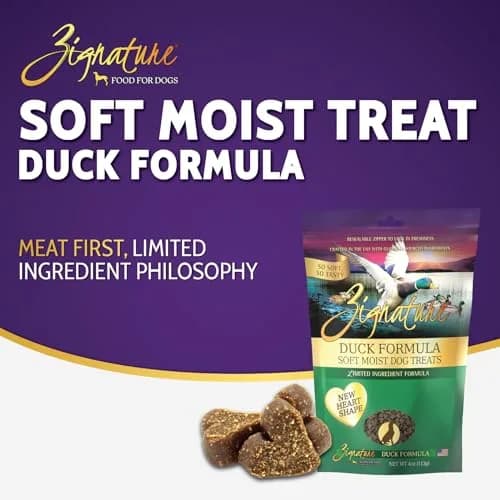 Zignature Duck Soft Moist Treats for Dogs 4 Ounce | Limited Ingredient, High-Quality Dog Snack thumbnail 3