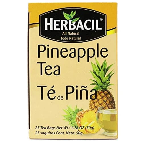 Herbacil Pineapple Tea Herbal Tea with Dehydrated Pineapple, Caffeine-Free | 25 Bags thumbnail 3
