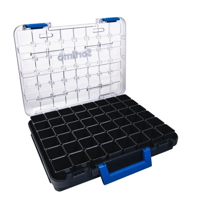 Sortimo T-BOXX 320 Screw, Nail, Nut Organizer with 48 Insertable Boxes H63 | 1317.6 cm³ (44.4cm W x 35.7cm L x 8.1cm H) thumbnail 5