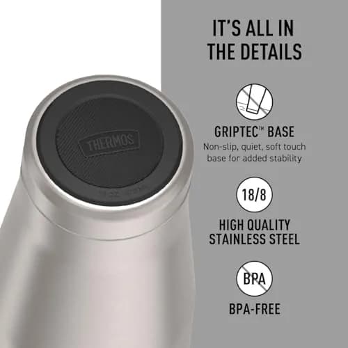 THERMOS ICON SERIES 16 oz Stainless Steel Tumbler | Vacuum Insulated, Matte Stainless Steel, Cup Holder Compatible thumbnail 4