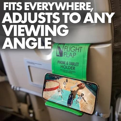 Flight Flap Airplane Phone Holder - Foldable Phone Stand for Plane Travel | Flexible Silicone, Compact & Adjustable thumbnail 5
