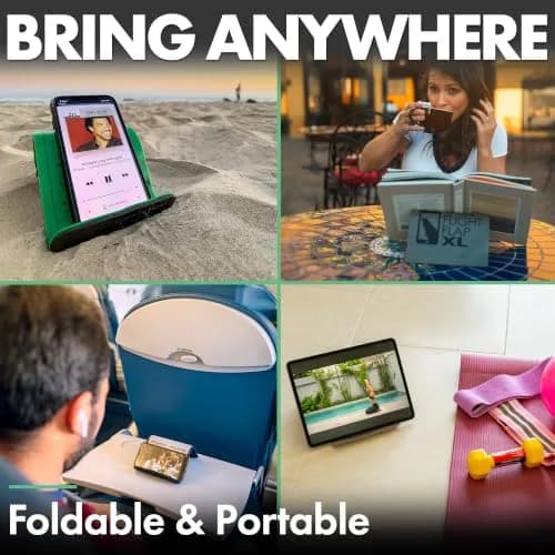 Flight Flap Airplane Phone Holder - Foldable Phone Stand for Plane Travel | Flexible Silicone, Compact & Adjustable thumbnail 7