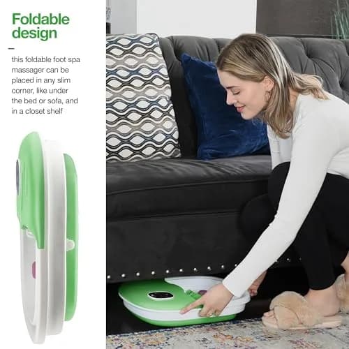 Medical king Collapsible Foot Spa Massager with Heat, Bubbles, Vibration, Remote Control & Pedicure Stone | 1.93 kg (4.25 lb) thumbnail 5