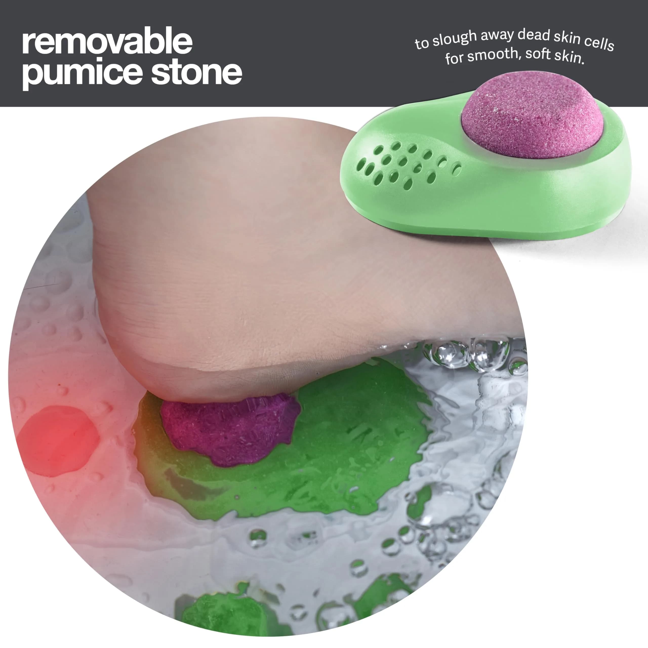 Medical king Collapsible Foot Spa Massager with Heat, Bubbles, Vibration, Remote Control & Pedicure Stone | 1.93 kg (4.25 lb) - view 7