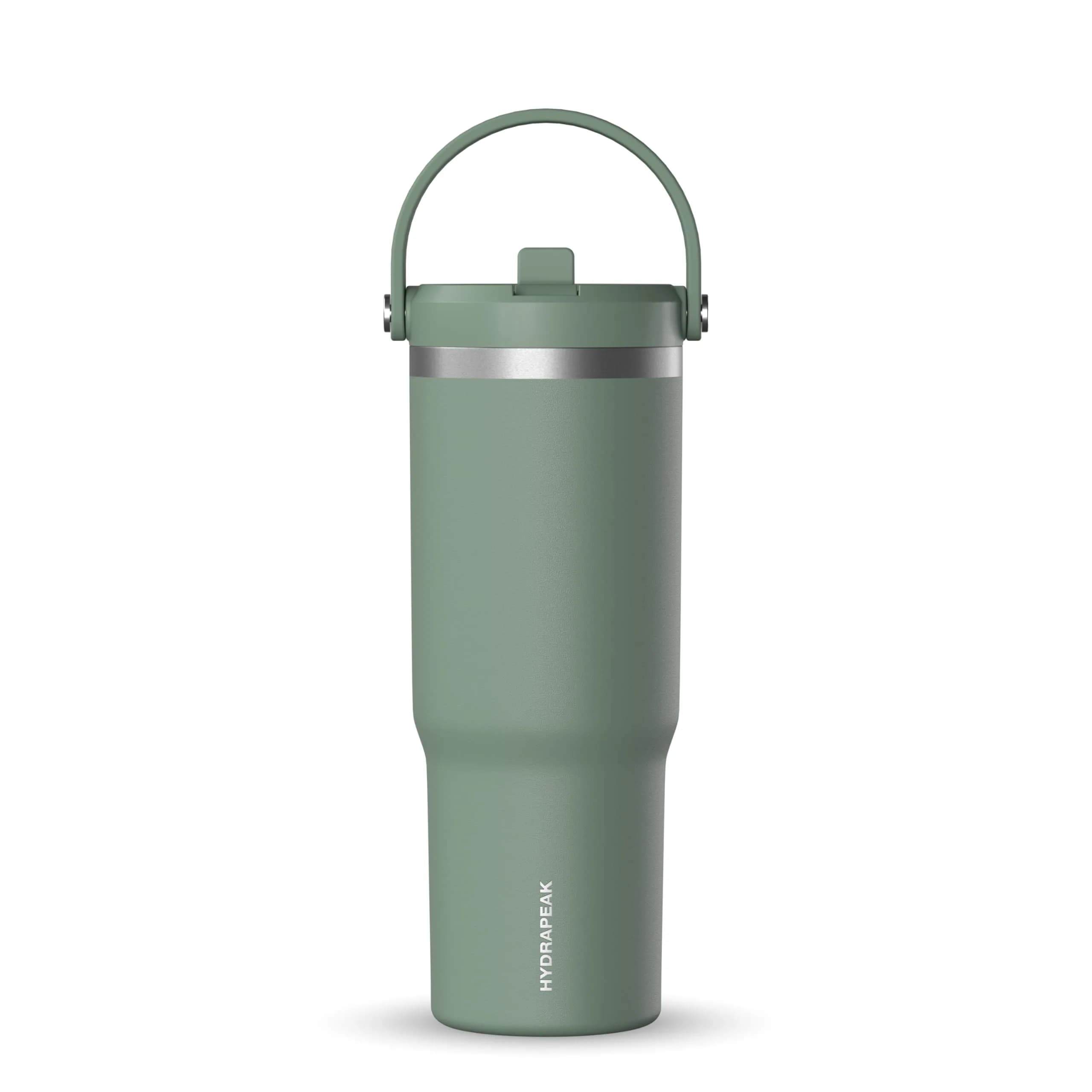 Hydrapeak Nomad 32oz Stainless Steel Insulated Travel Tumbler with Handle & Straw Lid, 946ml (32 Fl Oz) | Cold 24 Hours - main product image