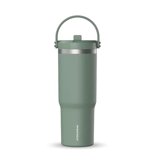 Hydrapeak Nomad 32oz Stainless Steel Insulated Travel Tumbler with Handle & Straw Lid, 946ml (32 Fl Oz) | Cold 24 Hours thumbnail 1