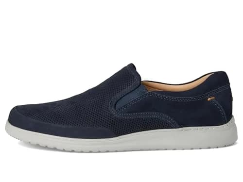 Samuel Hubbard Olema Slip-On Navy Nubuck Leather Shoes | Wide Fit, Casual Comfort, Made in Brazil thumbnail 5