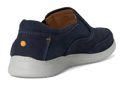 Samuel Hubbard Olema Slip-On Navy Nubuck Leather Shoes | Wide Fit, Casual Comfort, Made in Brazil thumbnail 6
