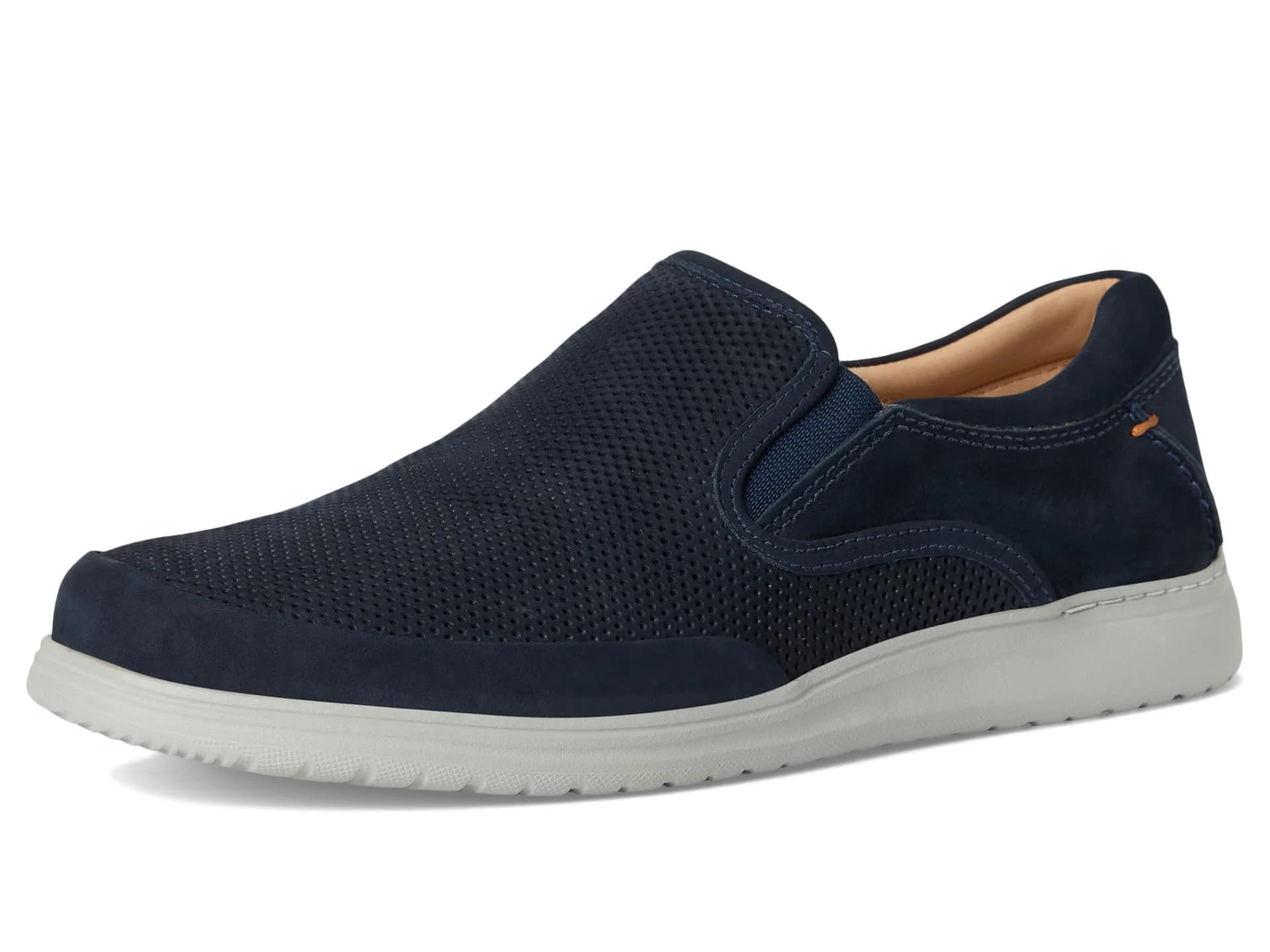 Samuel Hubbard Olema Slip-On Navy Nubuck Leather Shoes | Wide Fit, Casual Comfort, Made in Brazil - view 7