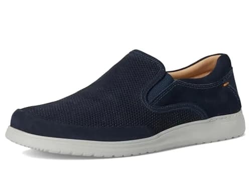 Samuel Hubbard Olema Slip-On Navy Nubuck Leather Shoes | Wide Fit, Casual Comfort, Made in Brazil thumbnail 7