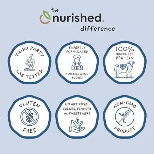 Nurished Cookies & Cream Mighty Milk 10oz | Kids All-in-One Protein & Multivitamin Support thumbnail 6
