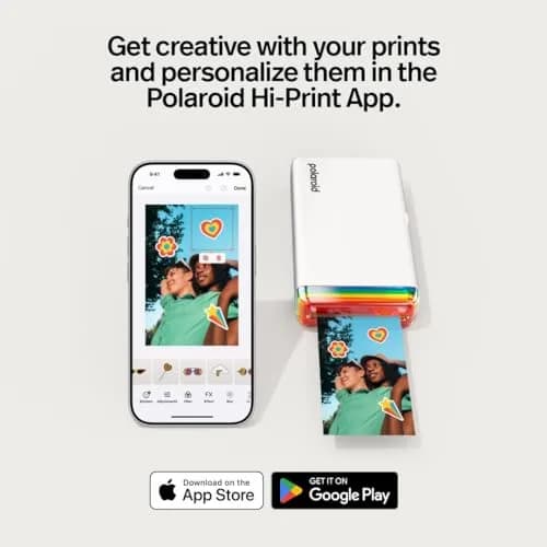 Polaroid Hi-Print 2nd Gen Bluetooth Photo Printer 2x3 Inch Prints | Black Printer Only (9129) thumbnail 4