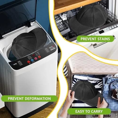 Eiito Black Ball Cap Washer Cage with Mesh Bag & Frame | Keeps Hats in Shape (1 Pack) thumbnail 4