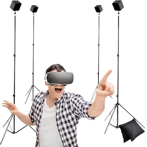 Skywin VR Tripod Stand for HTC Vive Base Station - 4 Adjustable Stands | Adjustable Height & Portable thumbnail 1