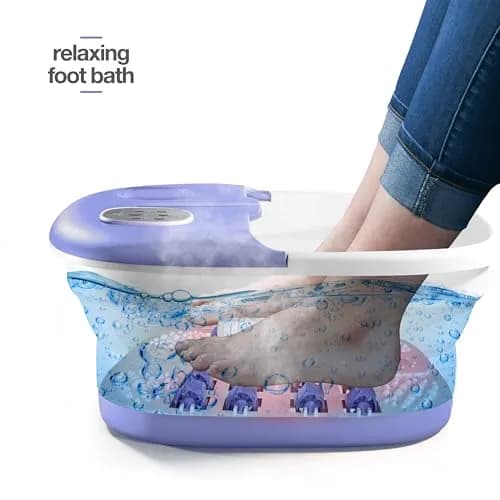 Medical king Foot Spa with Heat and Massage and Jets Collapsible Foot Massager 35cm (13 inches) | Relaxing Pedicure and Circulation Booster thumbnail 4