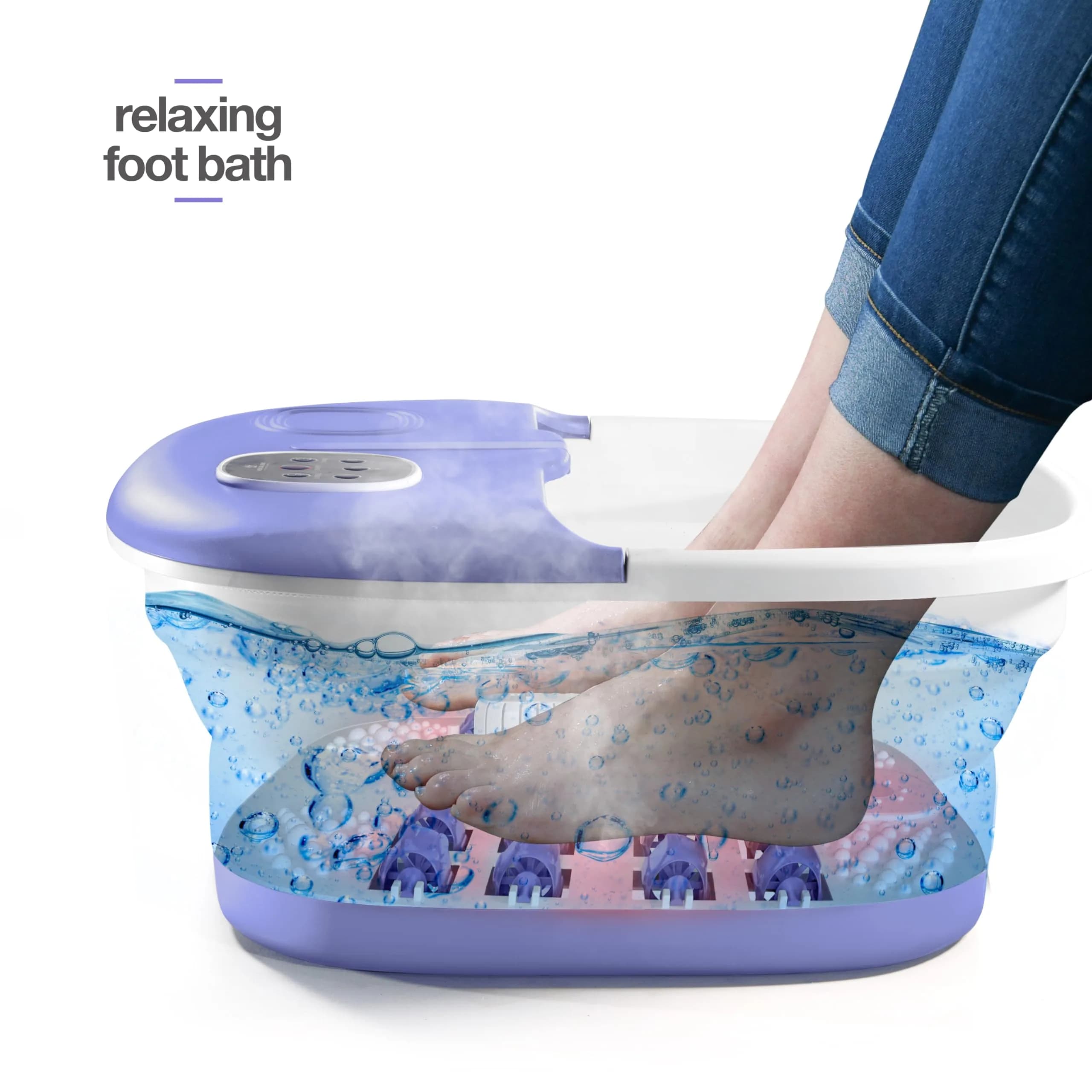 Medical king Foot Spa with Heat and Massage and Jets Collapsible Foot Massager 35cm (13 inches) | Relaxing Pedicure and Circulation Booster - view 4