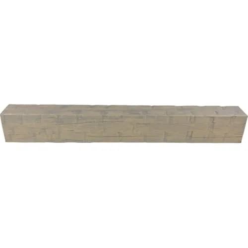 Ekena Millwork 9 1/2"W x 9 1/2"H x 192"L 3-Sided U-Beam Faux Wood Ceiling Beam, Sandstone | HeritageTimber Reclaimed Axed thumbnail 4