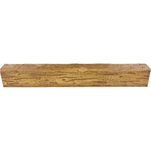 Ekena Millwork 5 1/2"W x 5 1/2"H x 24-ft. L 3-Sided U-Beam Salvaged Timber Faux Wood Ceiling Beam, Warm Caramel | Authentic US Design thumbnail 4