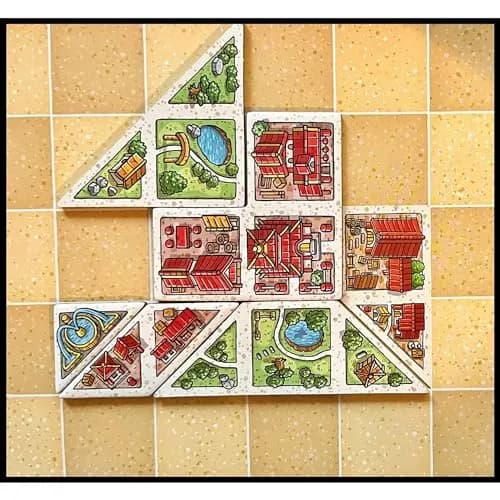 Capstone Games Tangram City Strategy Board Game 1-4 Players | ASTM-Tested Educational Toy thumbnail 2