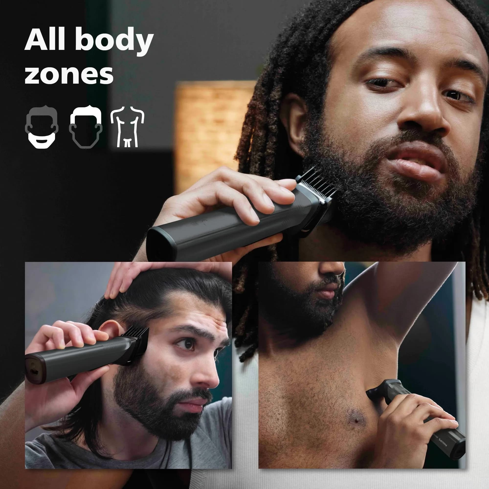 Philips Norelco Multigroom Series 9000 21-Piece Grooming Kit | DualCut Titanium Blades - view 6