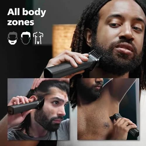 Philips Norelco Multigroom Series 9000 21-Piece Grooming Kit | DualCut Titanium Blades thumbnail 6