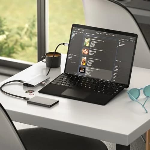 Satechi 8-in-1 USB-C Hub V3, 11.4cm (4.49in) x 5.4cm (2.13in) x 1.6cm (0.63in) | 8K HDMI, 100W PD Charging, 10Gbps Data, Ethernet, SD Card Reader, Silver thumbnail 7