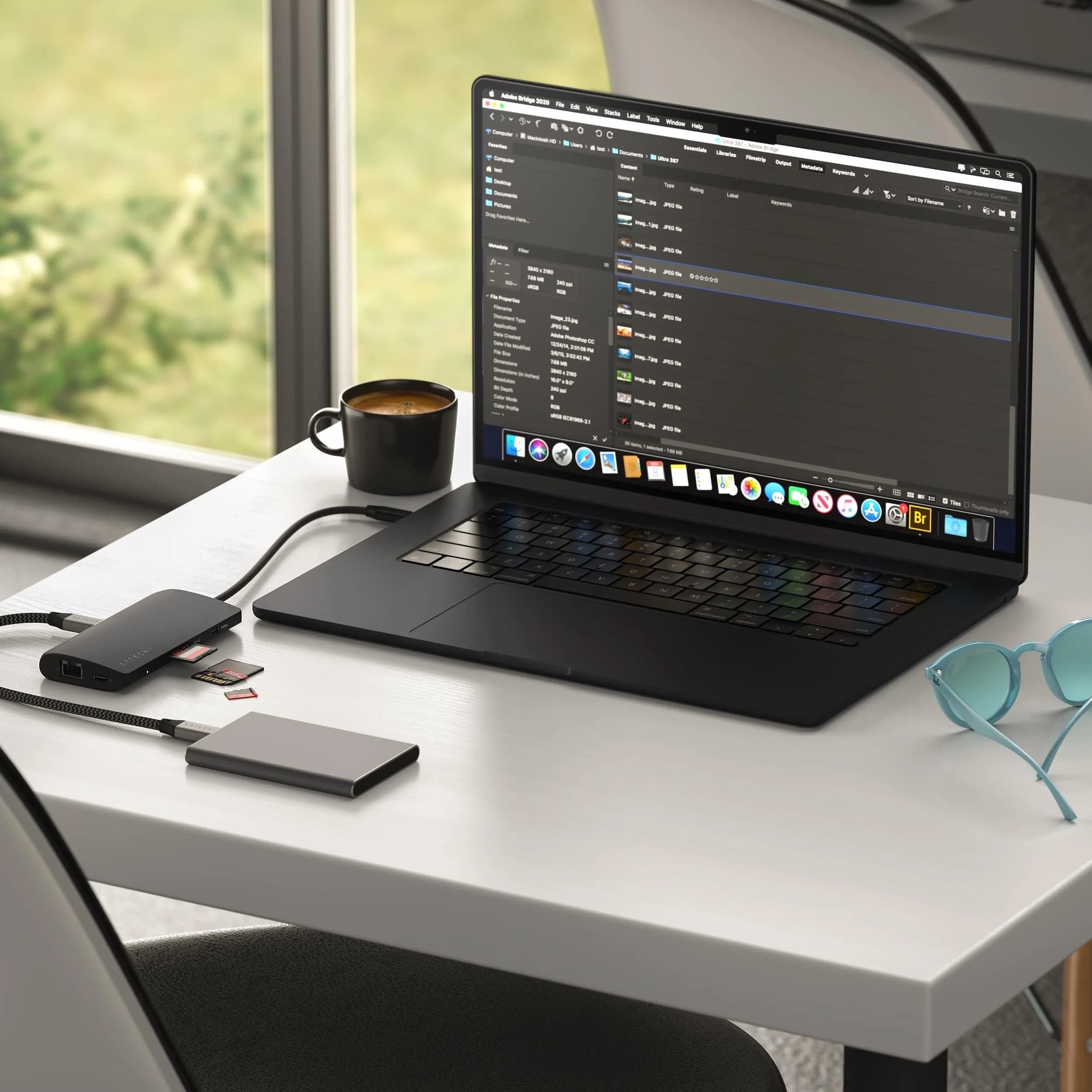 Satechi 8-in-1 USB-C Hub V3, 8K HDMI, 100W Charging, Ethernet, Midnight | Multiport Adapter for Mac & Windows thumbnail 8