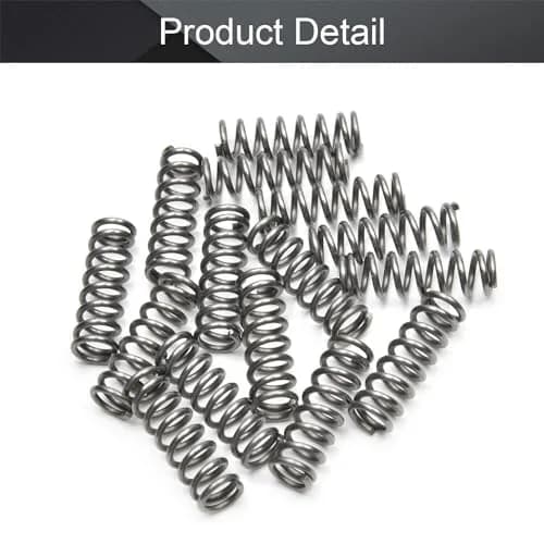 Cilky 20pcs Small Compressed Springs 0.4mm Wire Dia x 5mm Outer Dia x 30mm Length | Stainless Steel Compression Springs for Pens, Toys, DIY thumbnail 4