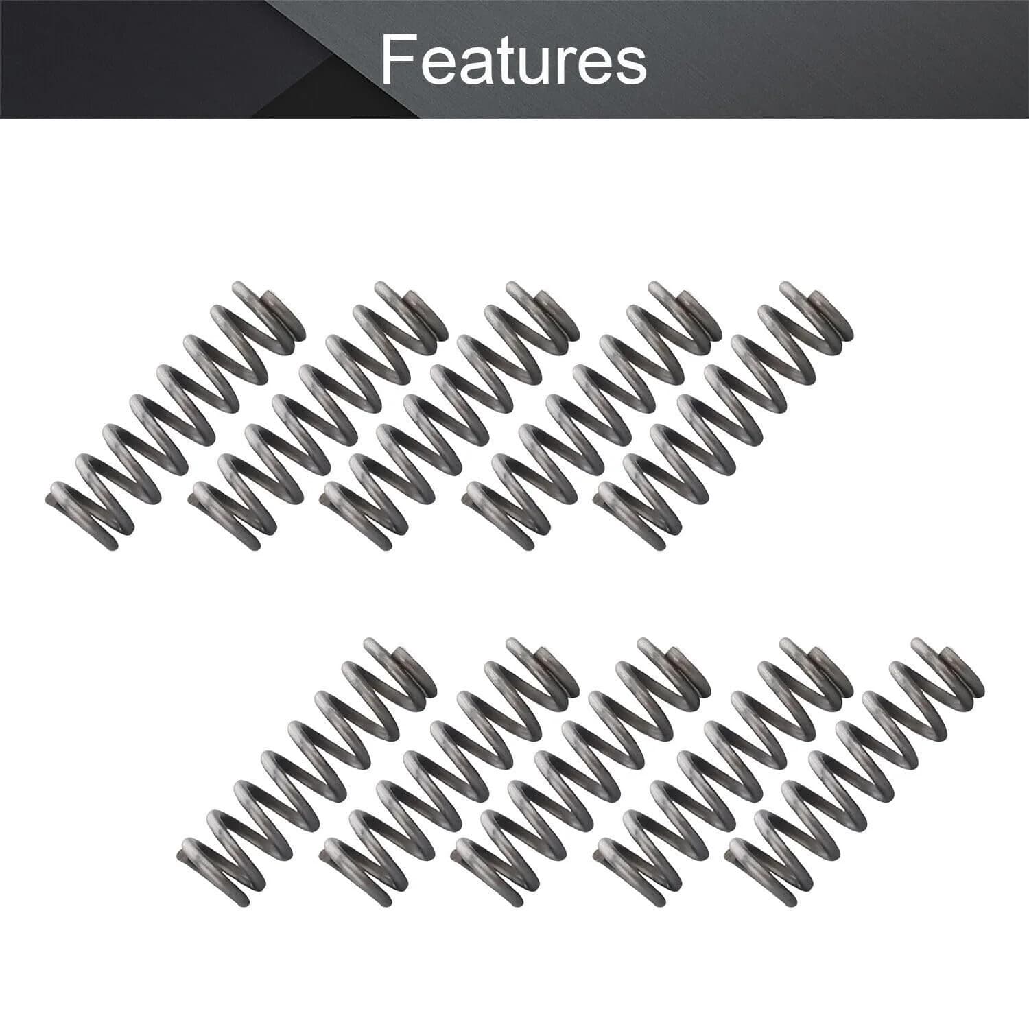 Cilky 20pcs Small Compressed Springs 0.4mm Wire Dia x 5mm Outer Dia x 30mm Length | Stainless Steel Compression Springs for Pens, Toys, DIY - view 6