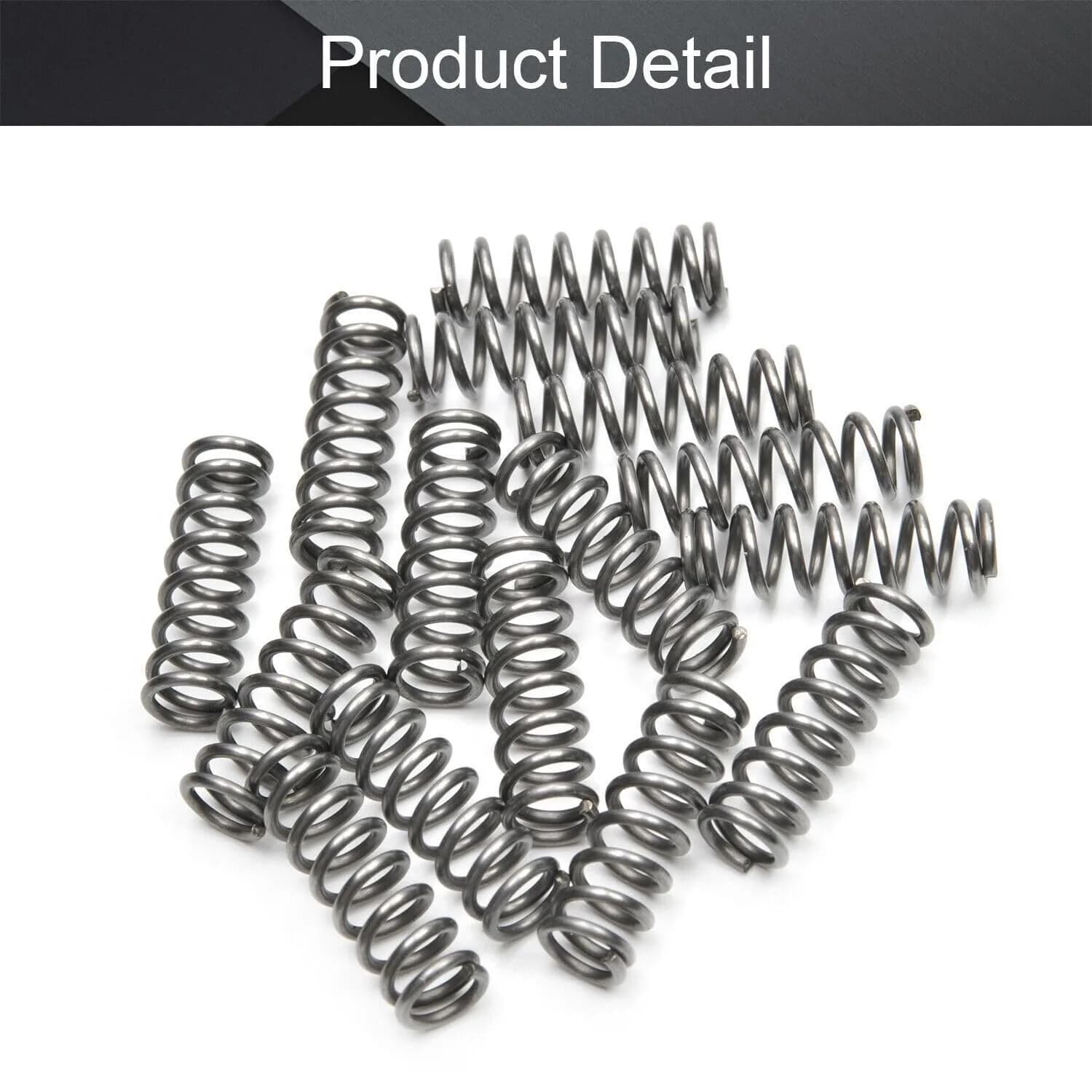 Cilky 20pcs Small Compressed Springs 0.4mm Wire Dia x 5mm Outer Dia x 30mm Length | Stainless Steel Compression Springs for Pens, Toys, DIY - view 4