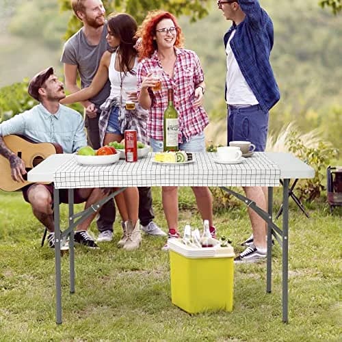 Saicool Folding Event Table 4FT | Heavy Duty Indoor Outdoor Camping Table thumbnail 5