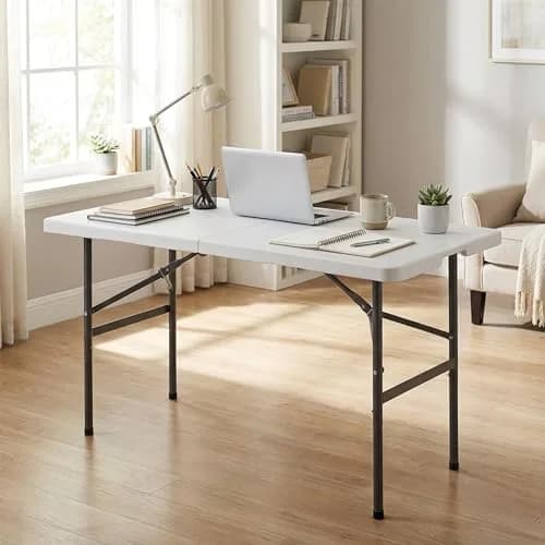 Saicool Folding Event Table 4FT | Heavy Duty Indoor Outdoor Camping Table thumbnail 2