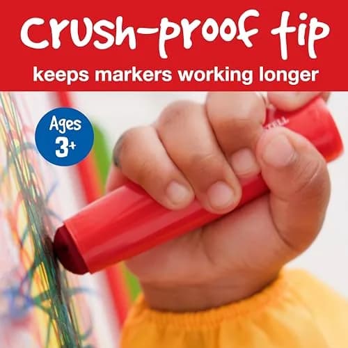 Faber-Castell Little Creatives Extra Jumbo Washable Markers for Kids - 6 Colors (156 g) | Non-Toxic & Teacher-Recommended thumbnail 5