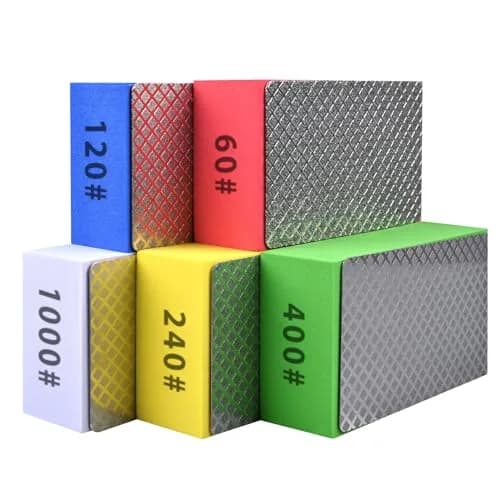 EGOFIX Diamond Hand Polishing Pads Set 5pcs (60-1000 Grit) | For Tile, Glass, Stone & Metal thumbnail 1