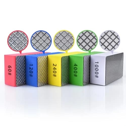 EGOFIX Diamond Hand Polishing Pads Set 5pcs (60-1000 Grit) | For Tile, Glass, Stone & Metal thumbnail 2