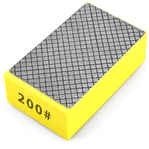 EGOFIX Diamond Hand Polishing Pad 200 Grit | 92 x 57 x 31mm (3.6" x 2.2" x 1.2") thumbnail 1