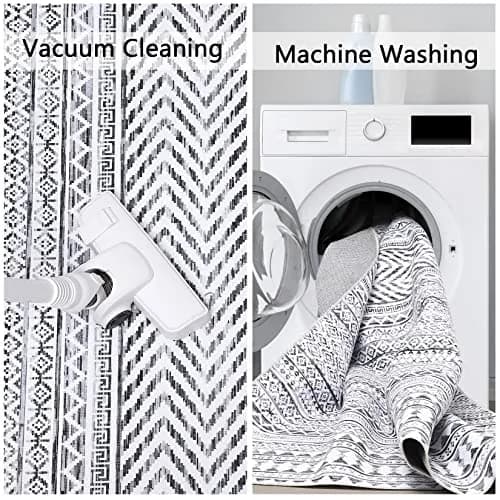 WESTLOOM 9x12 Large Living Room Rug Washable Indoor Non-Slip Grey | Stain & Water Resistant thumbnail 5