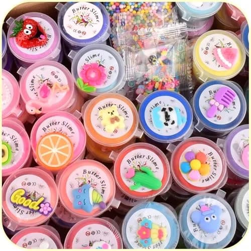 tuupowana 58-Pack Mini Butter Slime Kit | ASTM-Tested Non-Toxic Toy Slime for Kids Ages 6-12 thumbnail 8