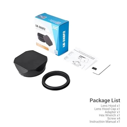 JJC Lens Hood for Nikon NIKKOR Z 40mm F2 (SE), Z 40mm F2 & Z 26mm F2.8 Lens | Aluminium Alloy No Vignetting with Cap thumbnail 7