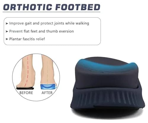 KuaiLu Mens Arch Support Hiking Sandals Orthopedic Athletic Walking Sandles | Open Toe Summer Sport Comfort thumbnail 5