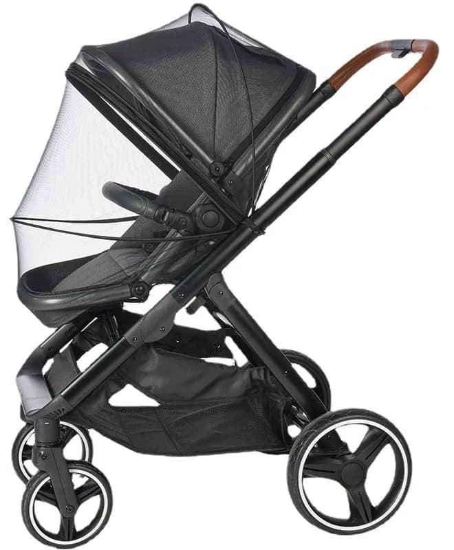 WVMKOR Black Mosquito Net for Baby Stroller & Pram | Universal Fit 43-100cm Frame Width - view 5