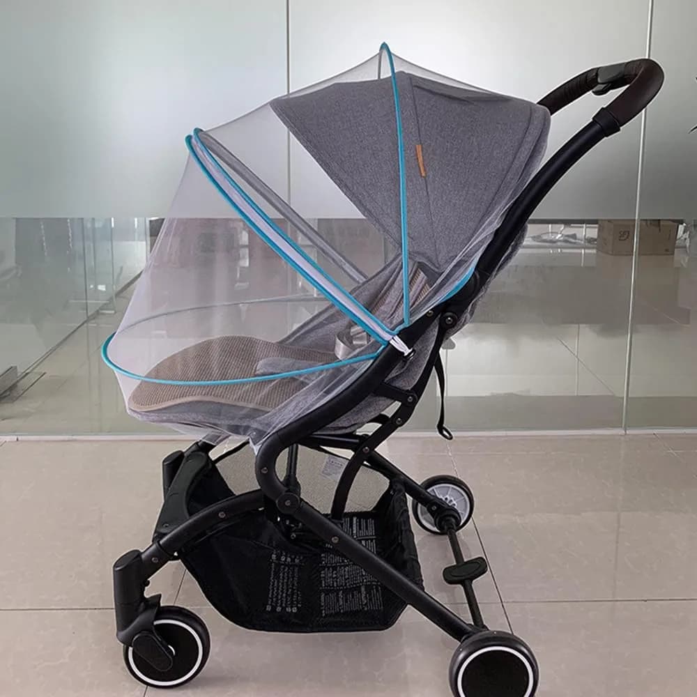 WVMKOR Black Mosquito Net for Baby Stroller & Pram | Universal Fit 43-100cm Frame Width - view 2