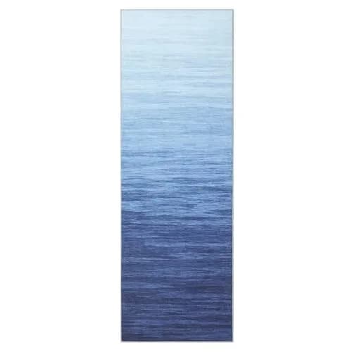 WESTLOOM 2x6 Runner Rug Modern Ombre Blue | Washable Non-Shedding Hallway Carpet thumbnail 2