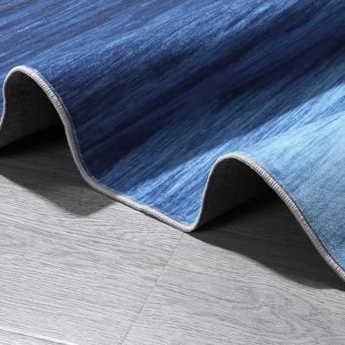 WESTLOOM 2x6 Runner Rug Modern Ombre Blue | Washable Non-Shedding Hallway Carpet thumbnail 3