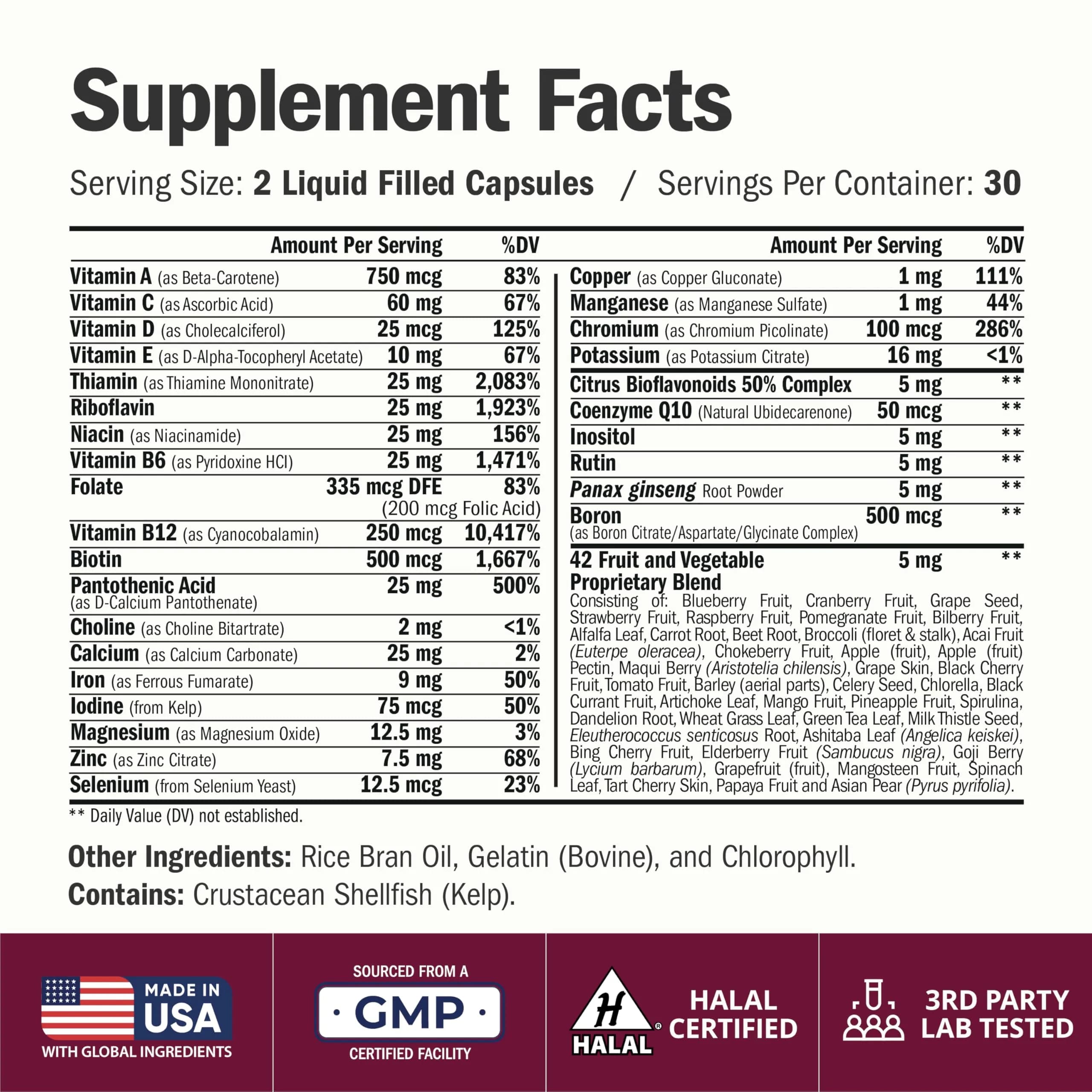 Vimerson Health Women's Multivitamin | Energy & Focus Support with Iron & D3 - view 3