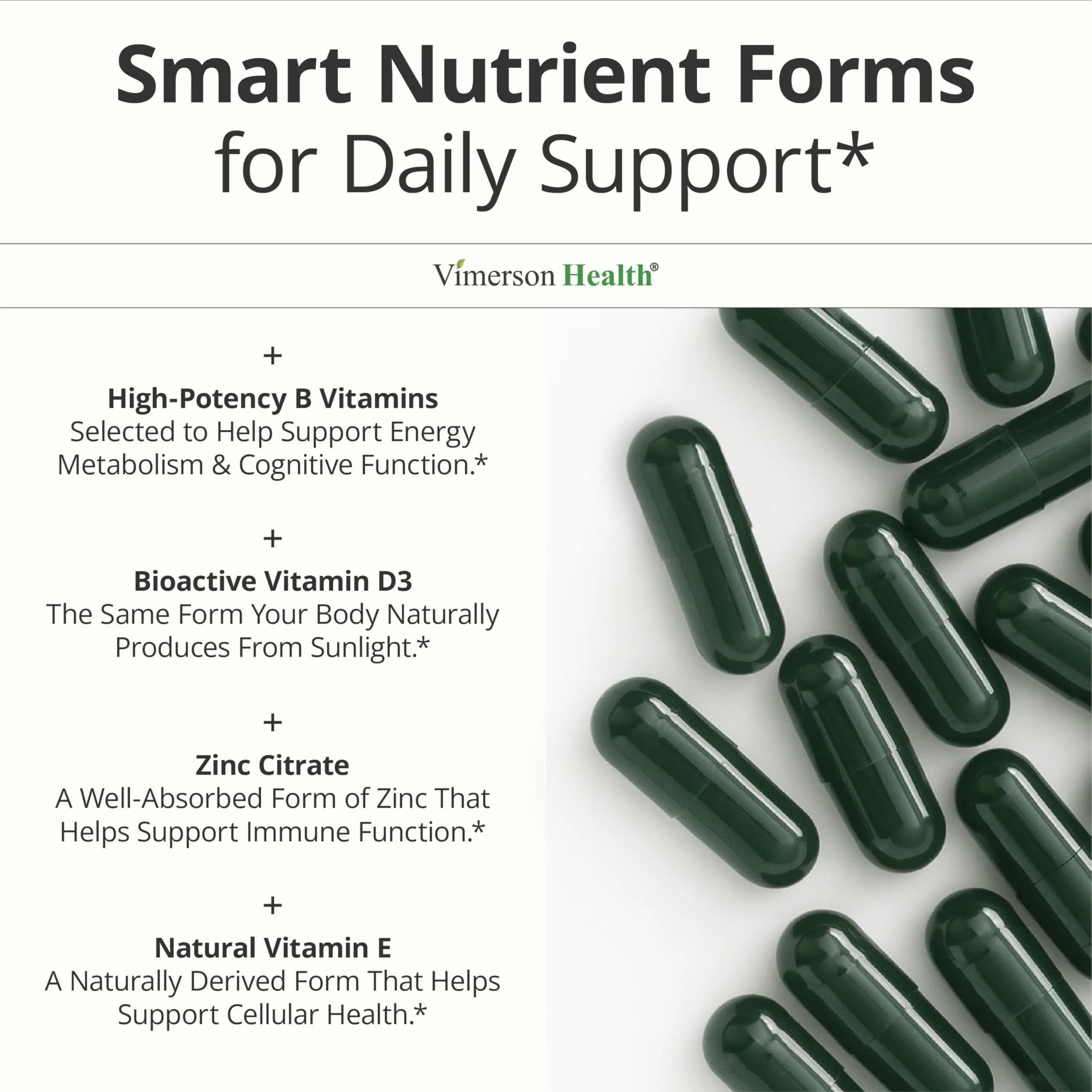 Vimerson Health Women's Multivitamin | Energy & Focus Support with Iron & D3 - view 5