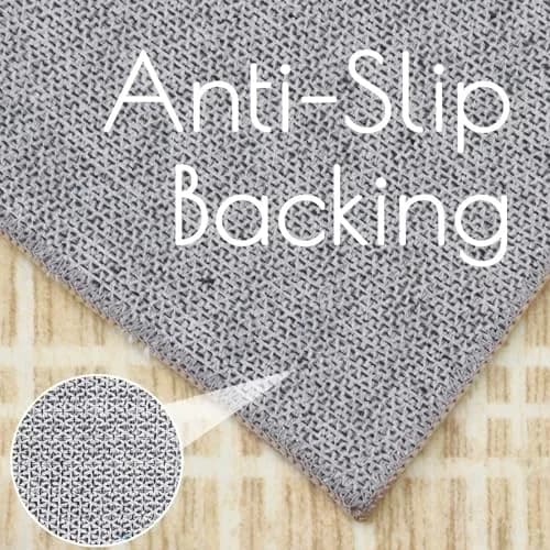 WESTLOOM Checkered Indoor Farmhouse Area Rug 5x7 | Washable Non Slip Minimalist Yellow thumbnail 6