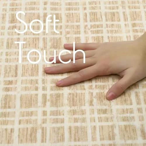WESTLOOM Checkered Indoor Farmhouse Area Rug 5x7 | Washable Non Slip Minimalist Yellow thumbnail 3