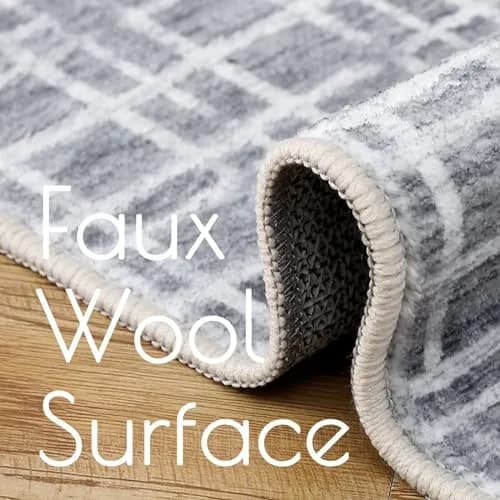WESTLOOM 9x12 Area Rug | Machine Washable Non Slip Indoor Farmhouse Rug (9' x 12') thumbnail 4