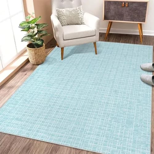 WESTLOOM Area Rug 8x10 Mint | Modern Lines Washable Non Slip Non-Shedding thumbnail 1